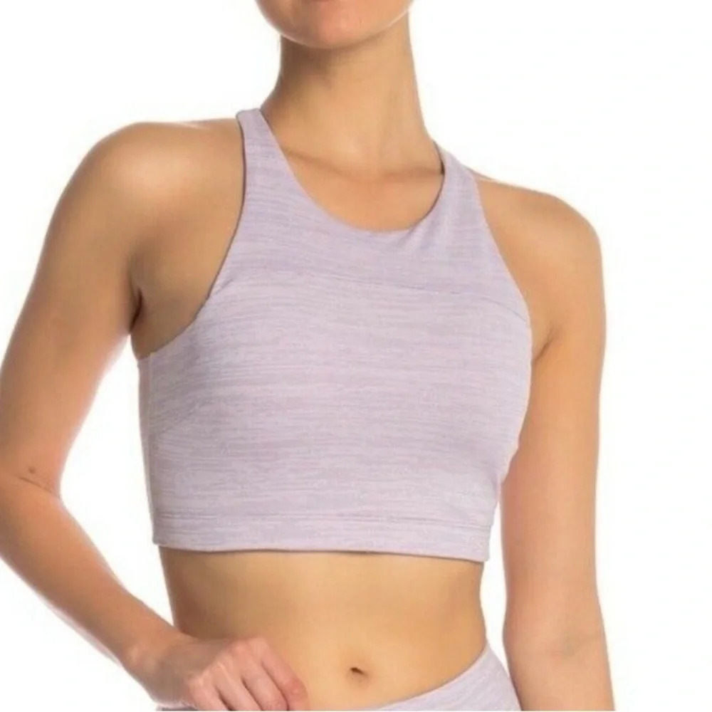 Outdoor Voices TechSweat Crop Top Blooming Purple Sz Small